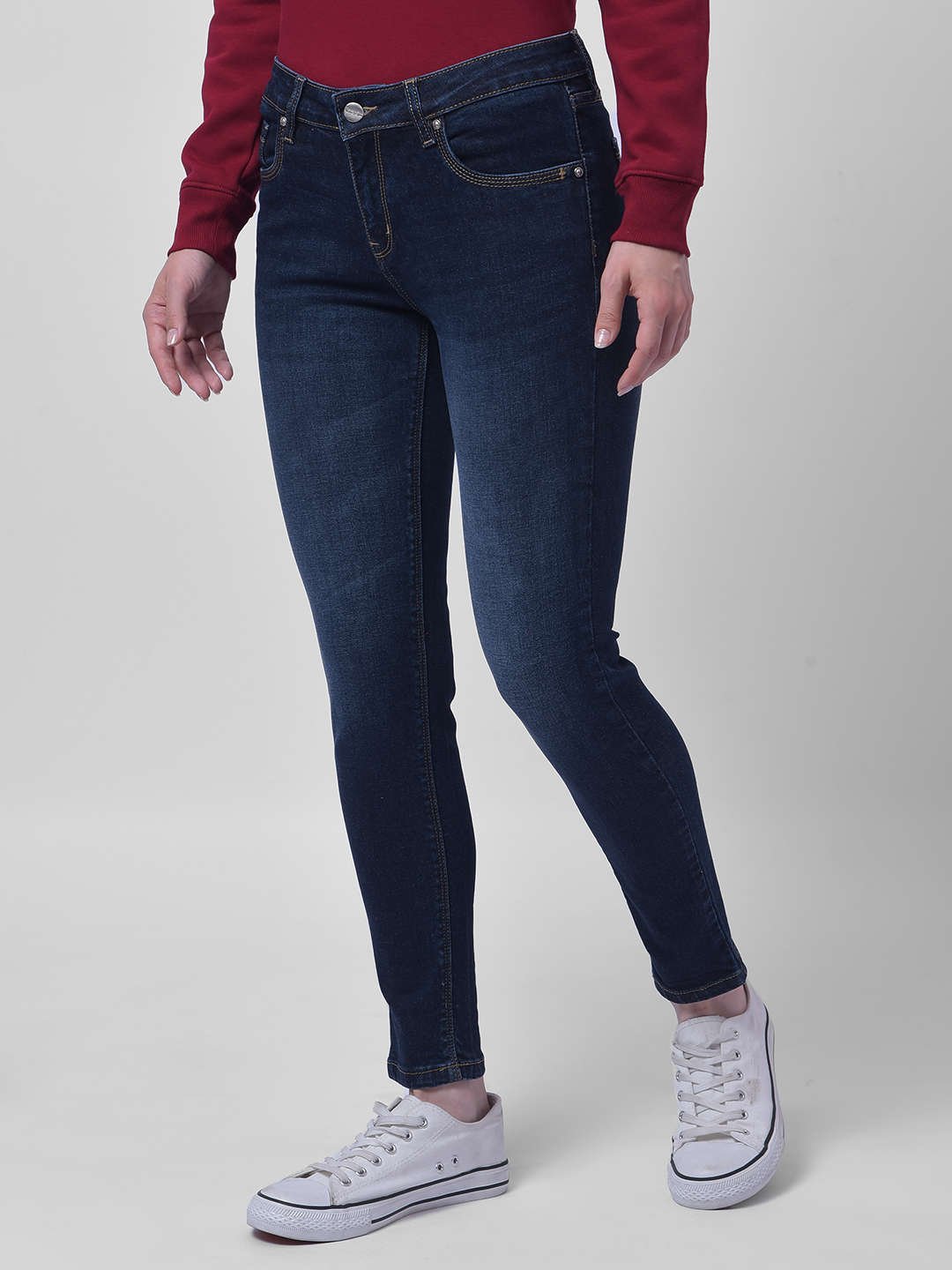 Numero Uno Women Dark Blue Skinny Fit Sustainable Jeans